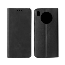 Leather Flip Cover with Internal Pocket For Huawei Honor 50 Lite Black Leather Flip Cover with Internal Pocket For Huawei Honor 50 Lite Black